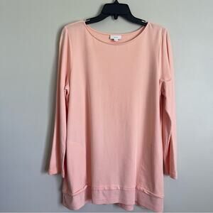 J. Jill Pure Jill Pima Cotton Pullover Sweater with Pockets Size L